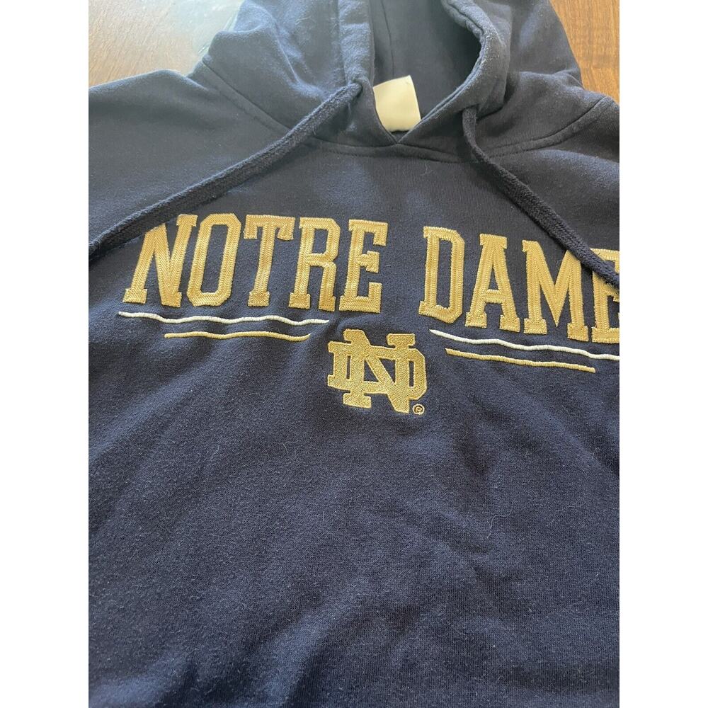 Knights apparel Nortre Dame Hoodie M/M 38/40 pocket front tie hood football